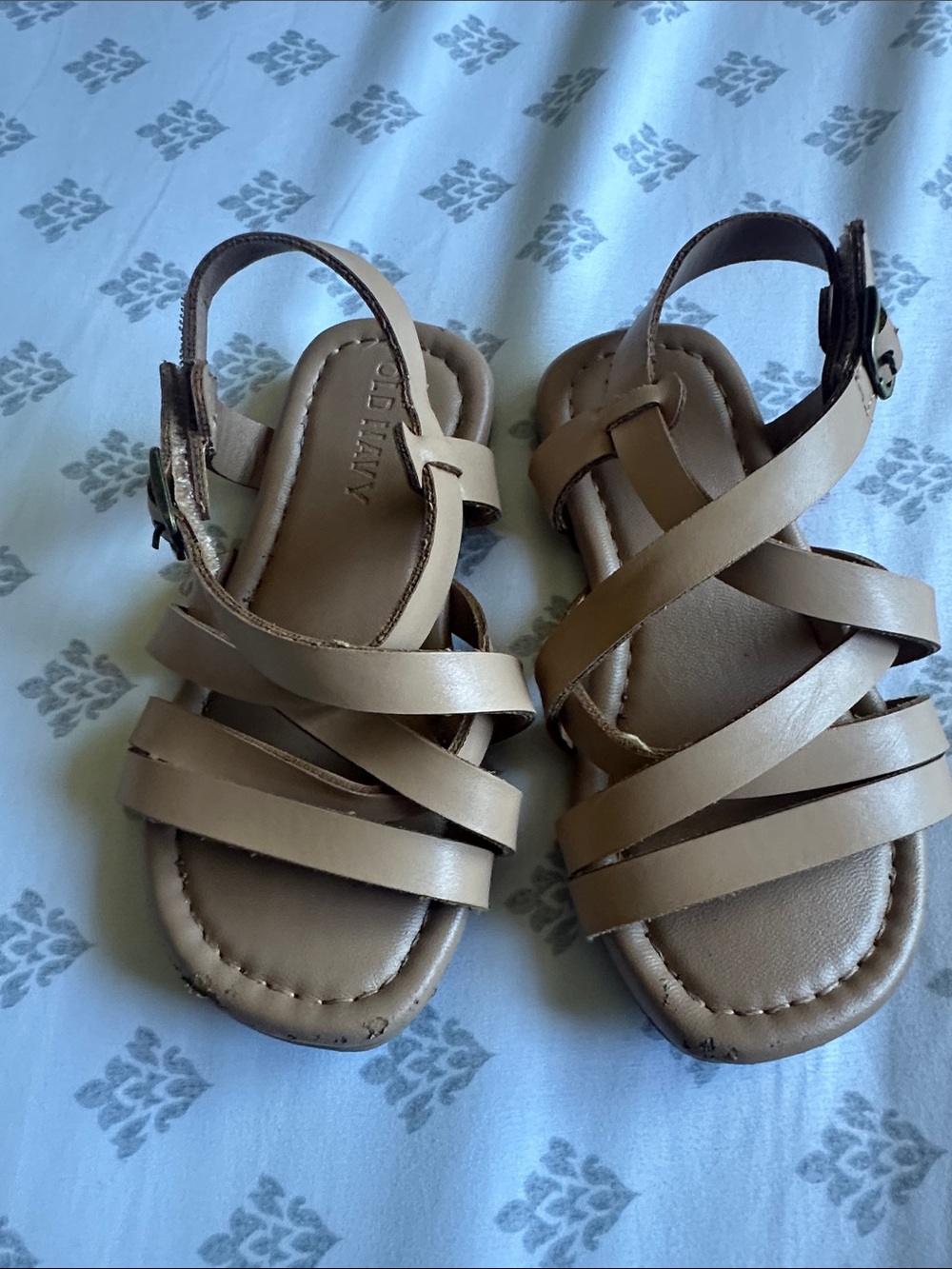 Old Navy Girls Tan Strappy Sandals